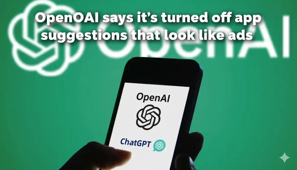 OpenAI Turns Off ChatGPT App Suggestions That Look Like Ads